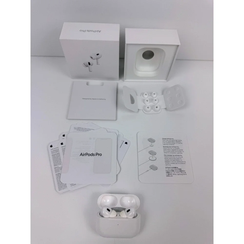 Apple AirPods Pro 2nd Gen Wireless Earbuds Complete White MQD83AM/A A2698 WORKS